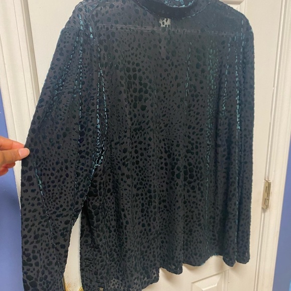 Lane Bryant Black Leopard Print Sweater - Picture 2 of 8